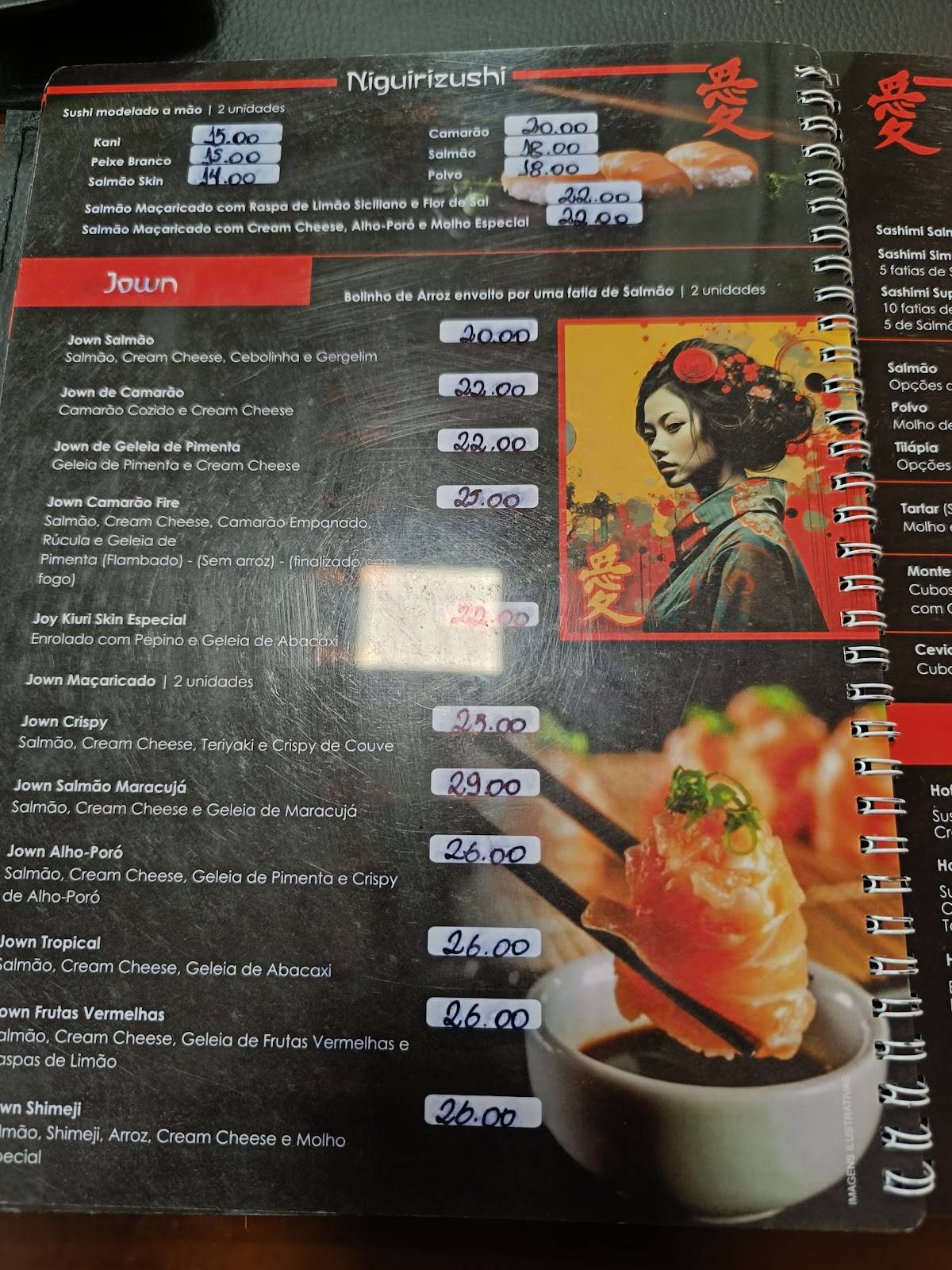 Porto Asiático Restaurante cardápio