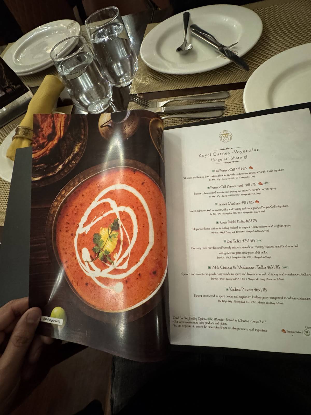 Punjab Grill Janpath menu