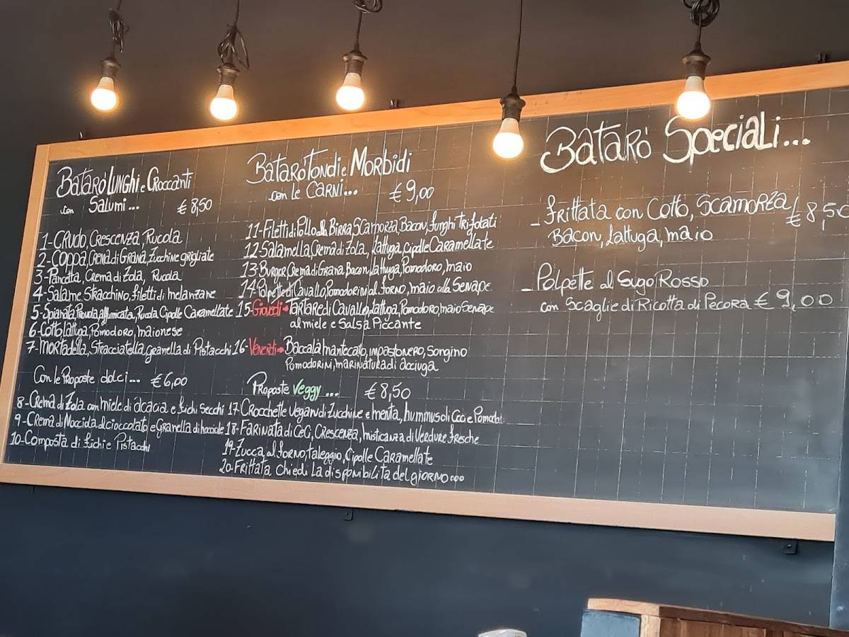 Menu di PuntoG - Batarò 