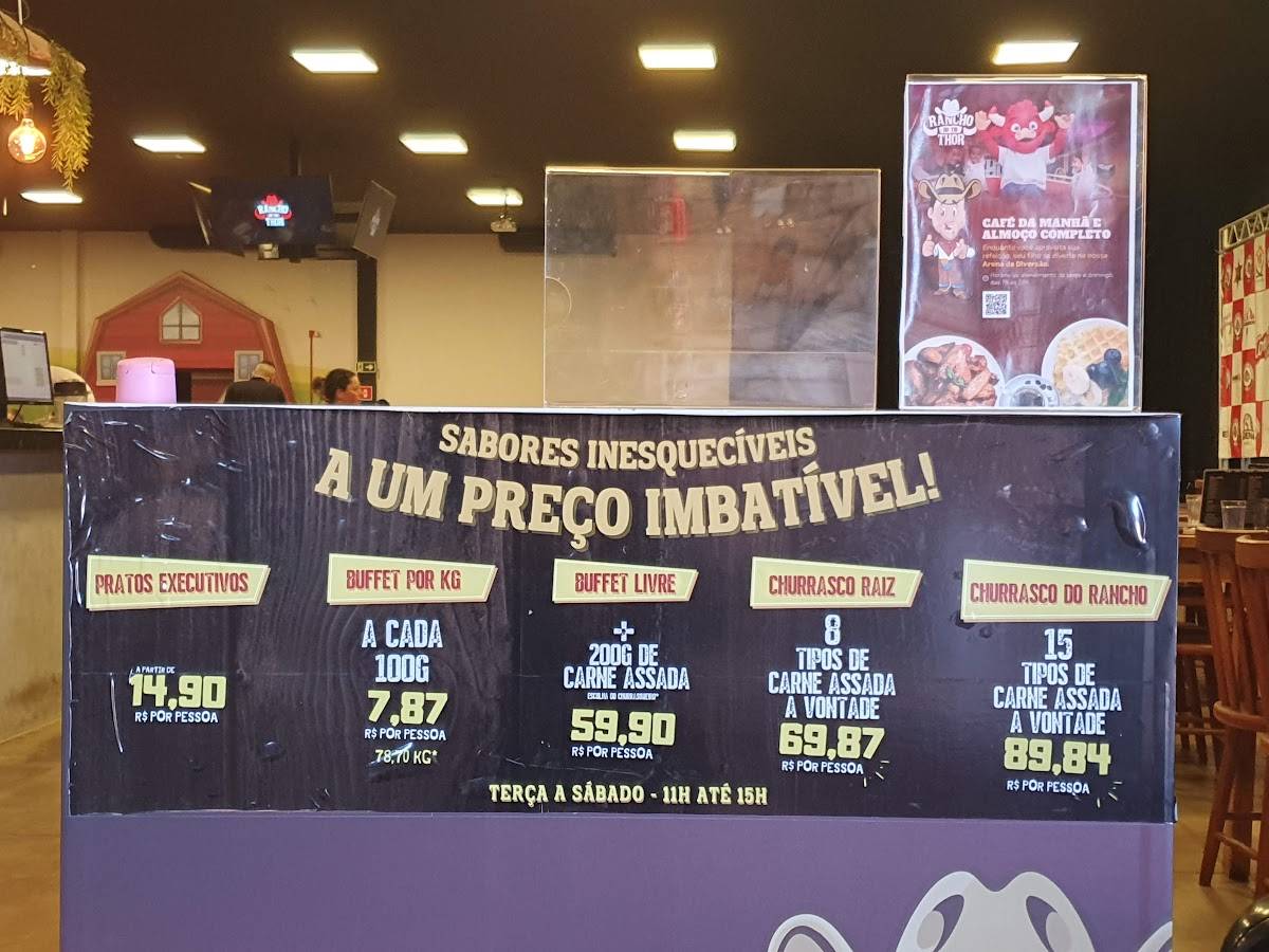 Rancho do Tio Thor cardápio