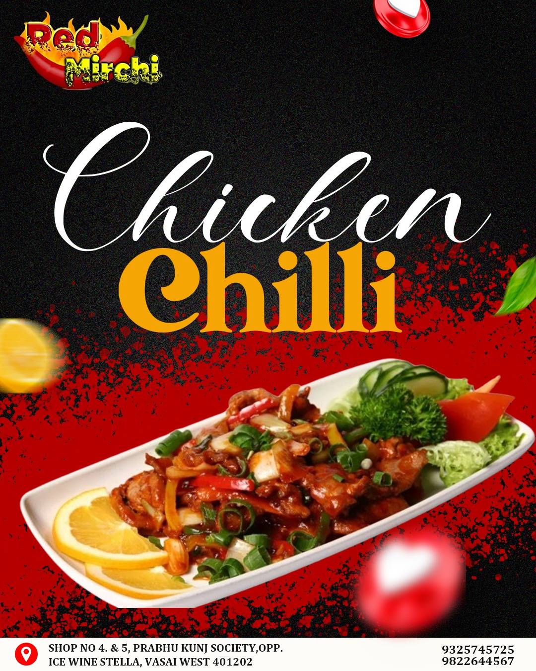 Red Mirchi menu