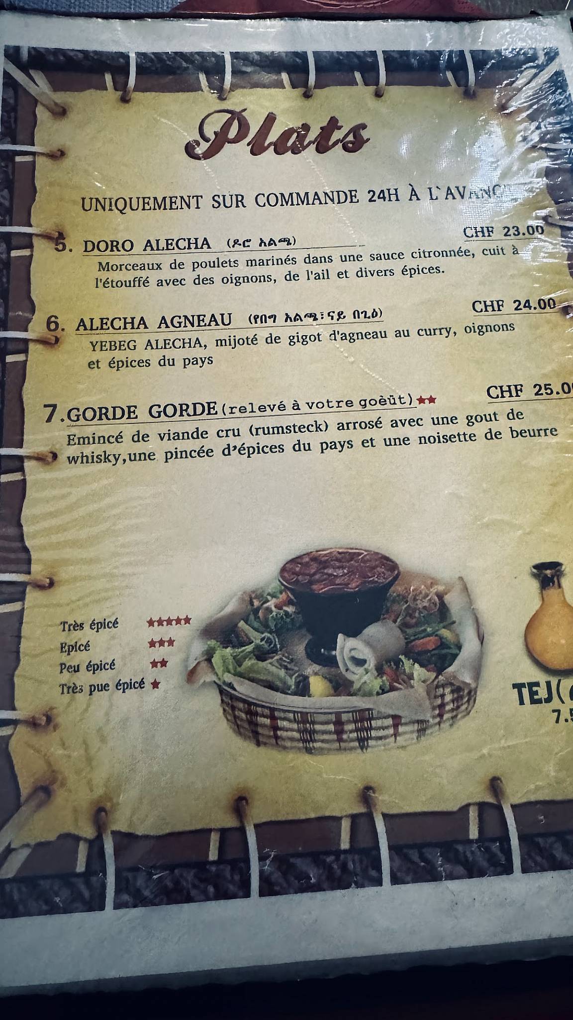 Menu di Restaurant Nyala Barka 