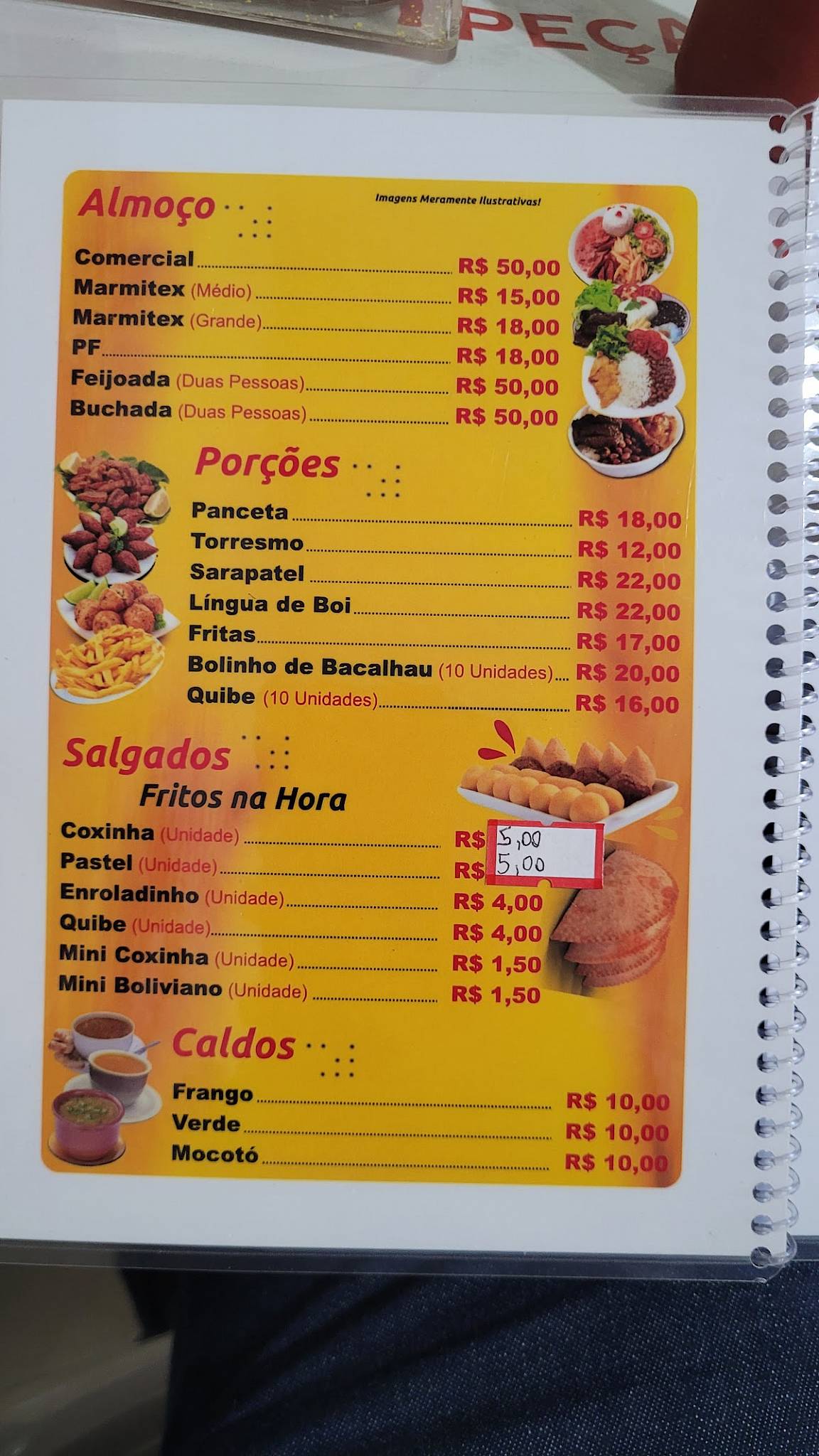 Restaurante Almeida cardápio