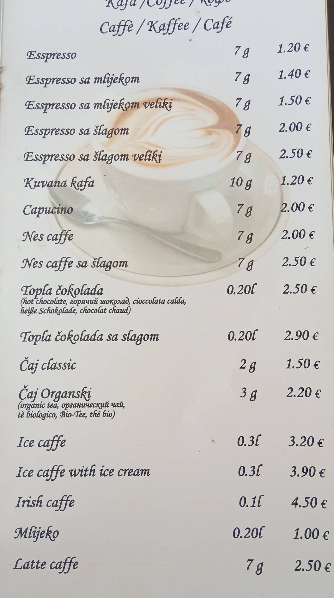 Menu de Restoran Risan