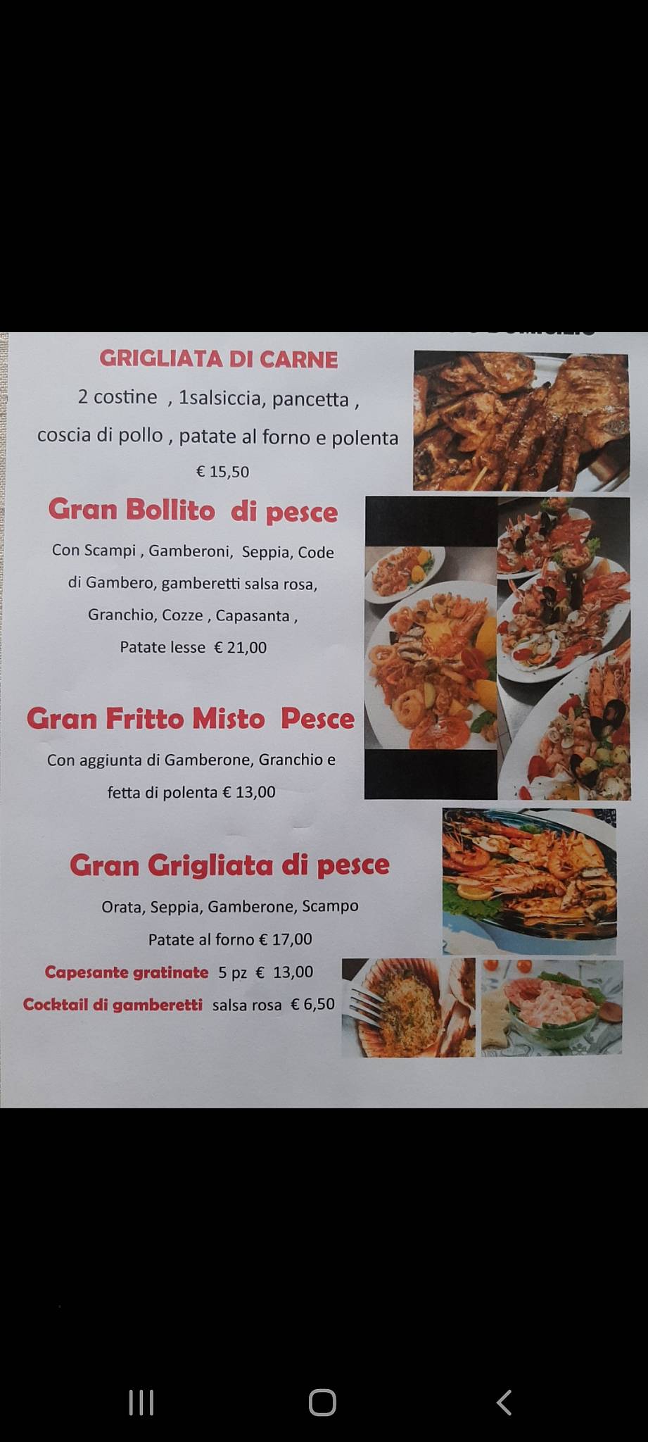 Menu di Risto pizza Uncino Gallery Hamburgheria 
