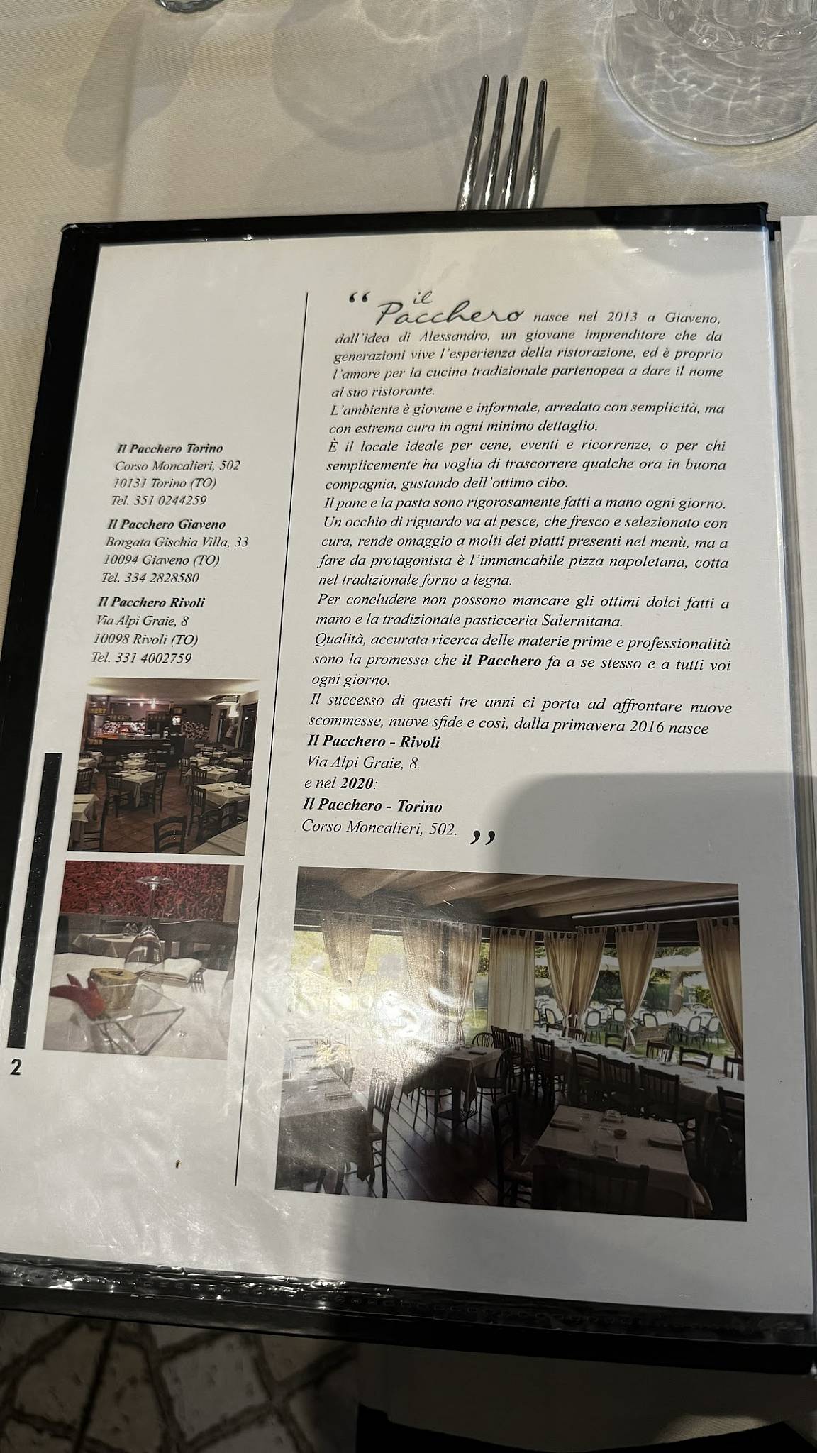 Menu di Il Pacchero 