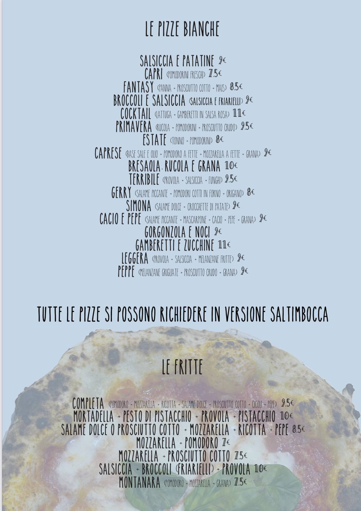 Menu di Ristorante Pizzeria Capri 