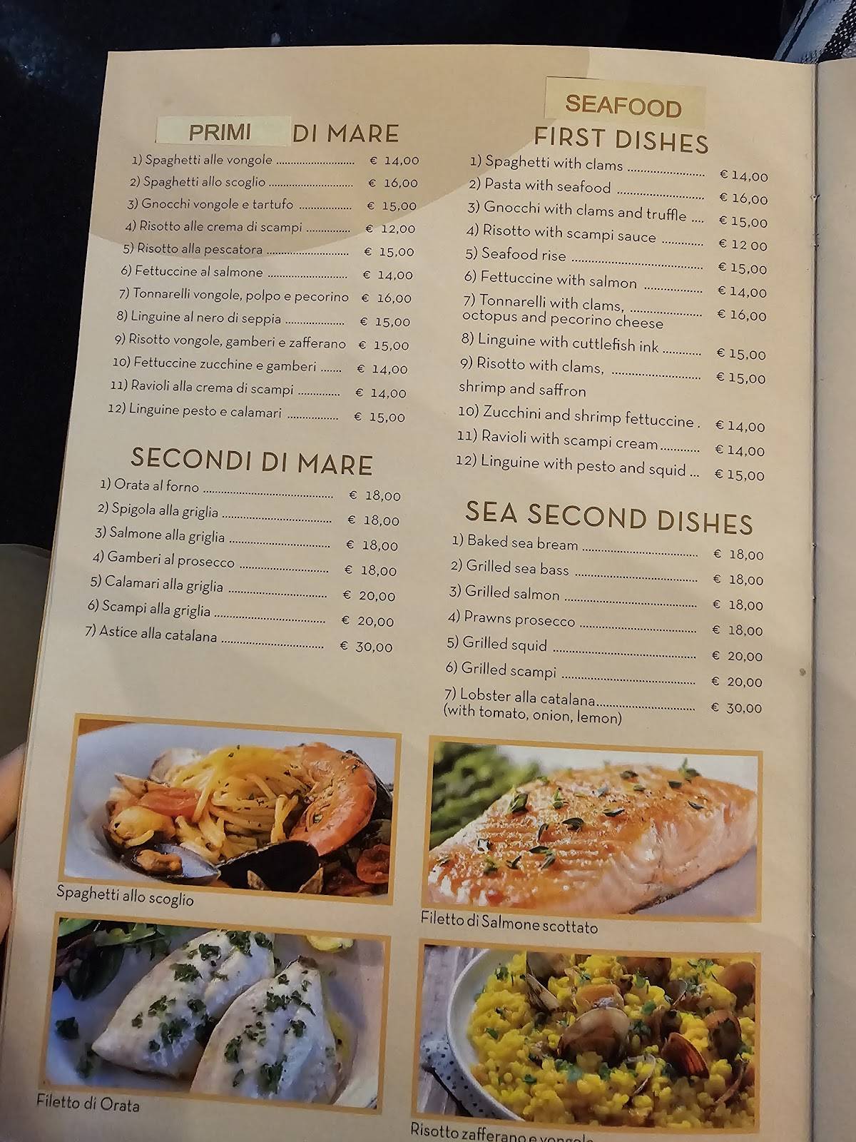 Menu di Ristorante Pizzeria Castello 