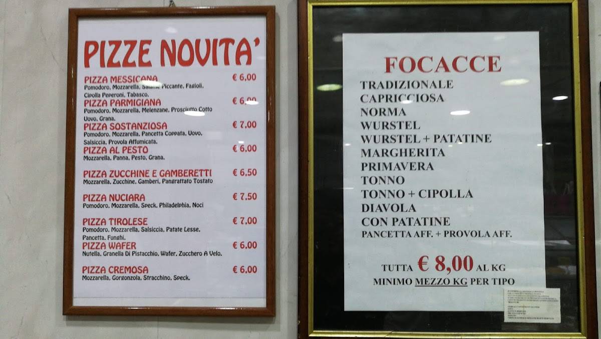 Menu di Rosticceria La Madonnina Di De Luca Antonella 