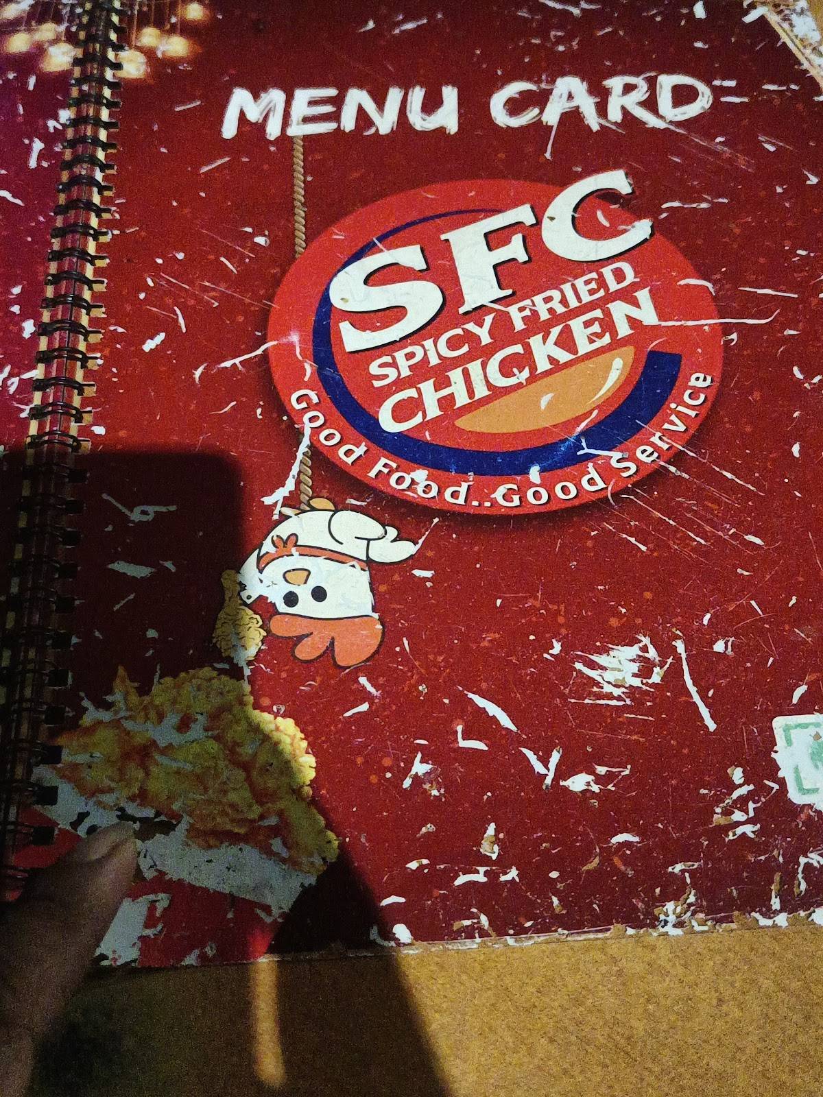 SFC Restaurant menu