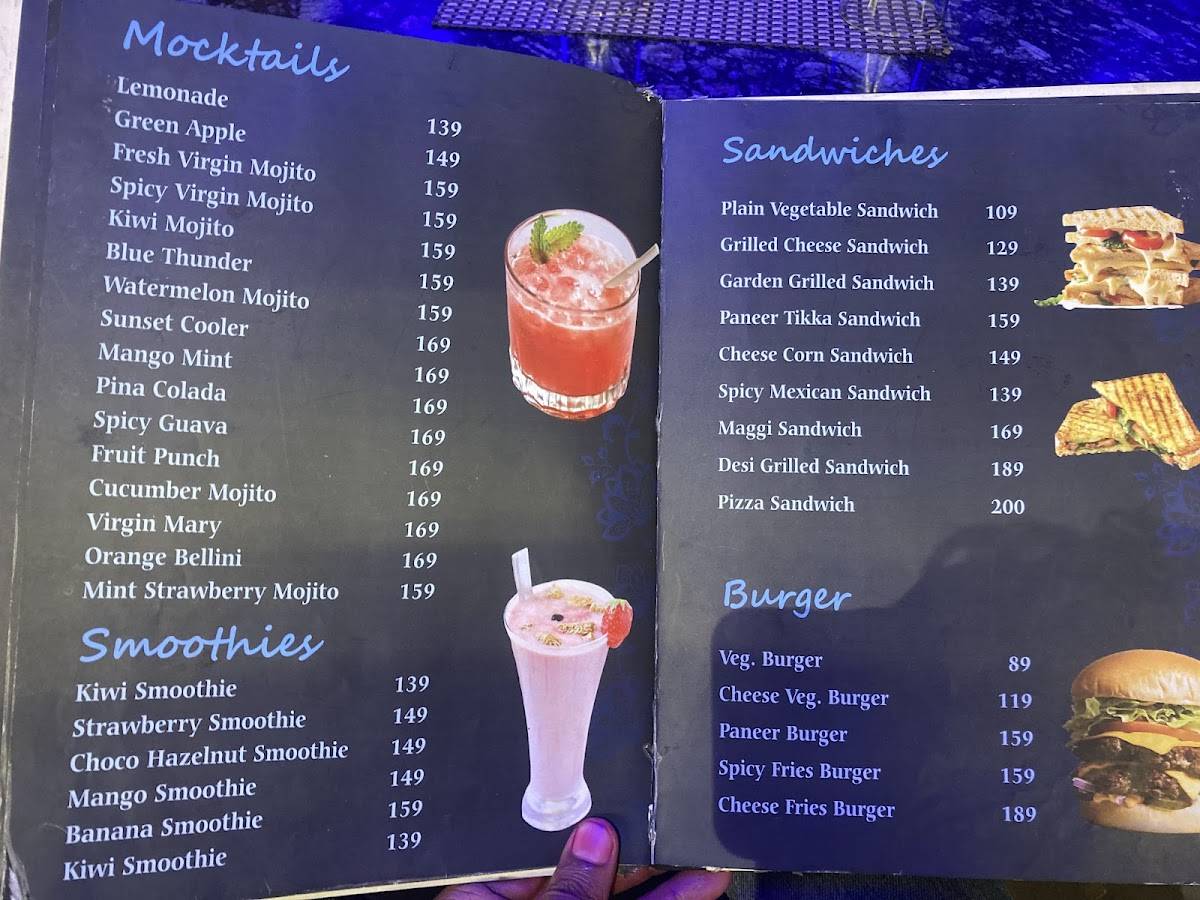 SKYLIGHT ROOFTOP menu