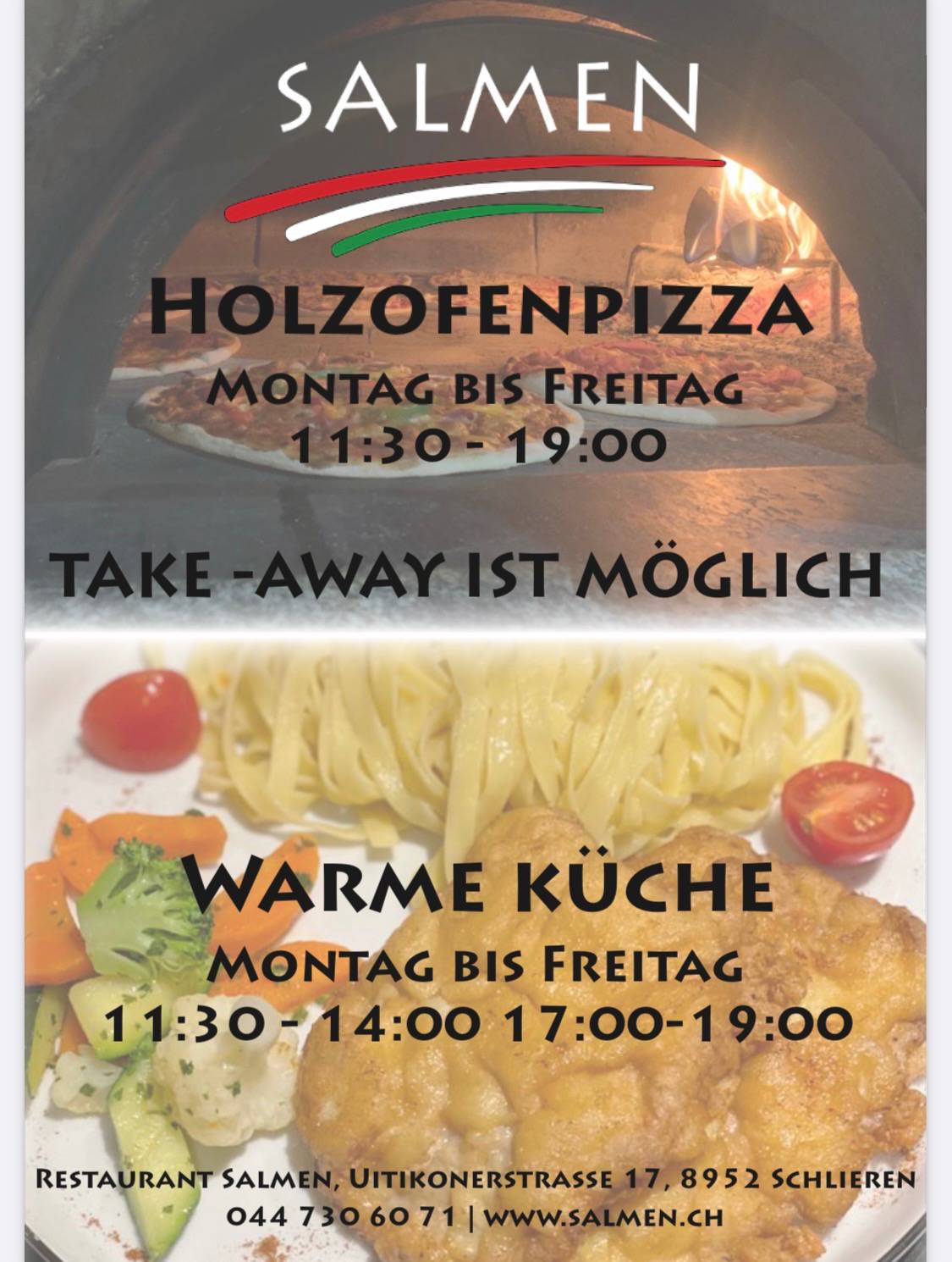Menu di Restaurant Salmen 