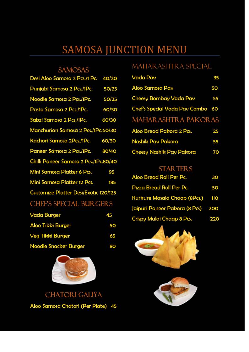 Samosa Junction Peermuchalla menu