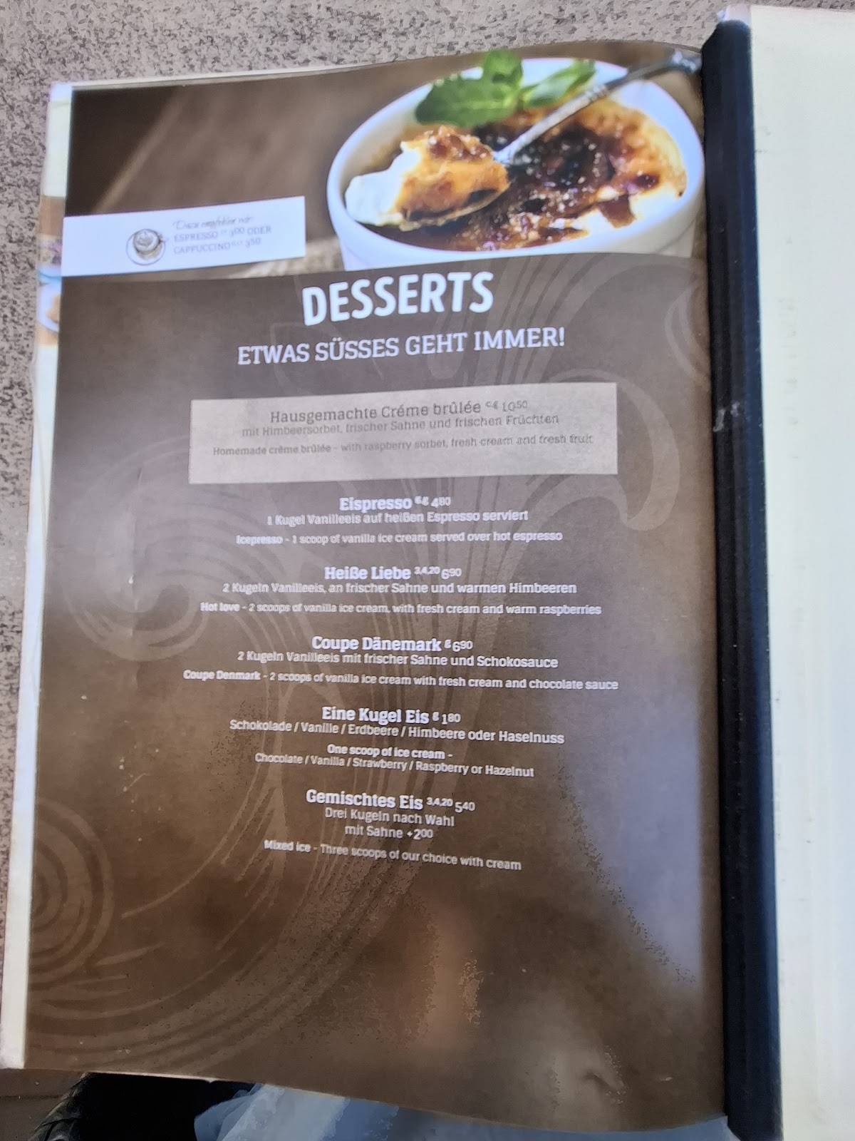 Menu de Schnitzel Bräu Rastatt