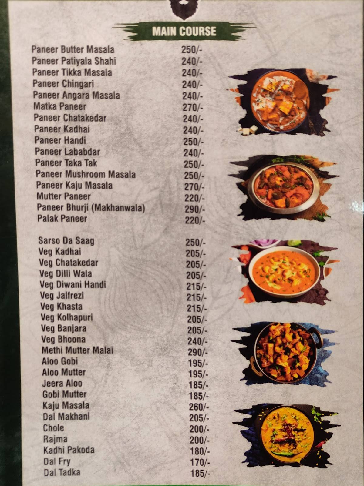 Singh Saab The Paratha House menu