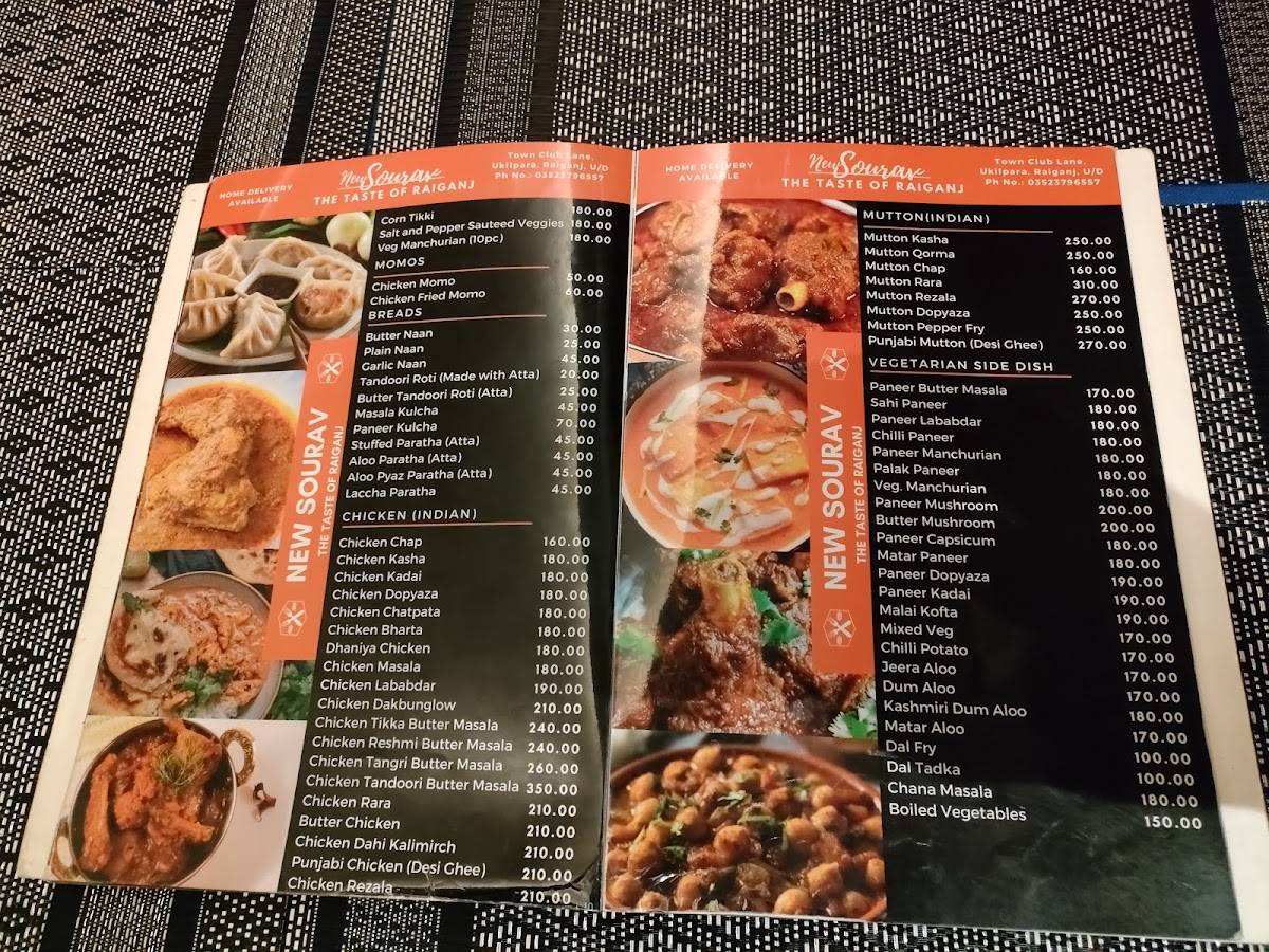 Sourav Resturant menu