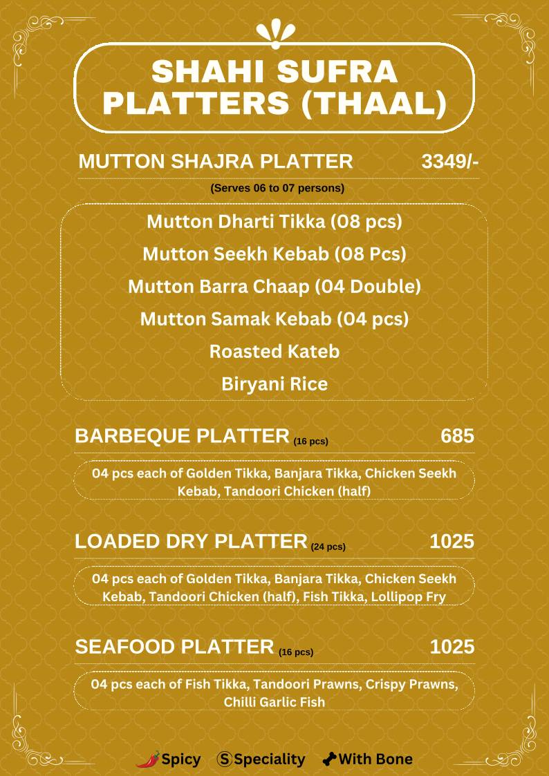 Sufra Restaurant by Miki's menu