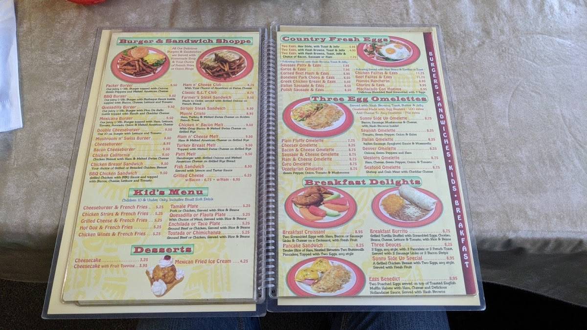 Menu at Sunny Side Up Family Restaurant, Dousman