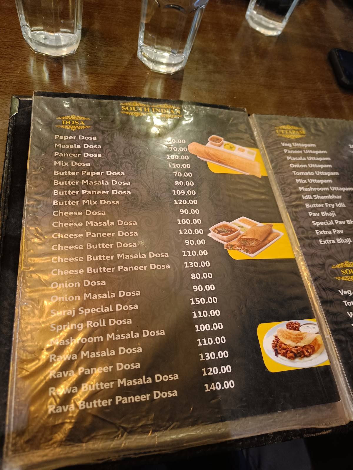 Suraj Restaurant menu