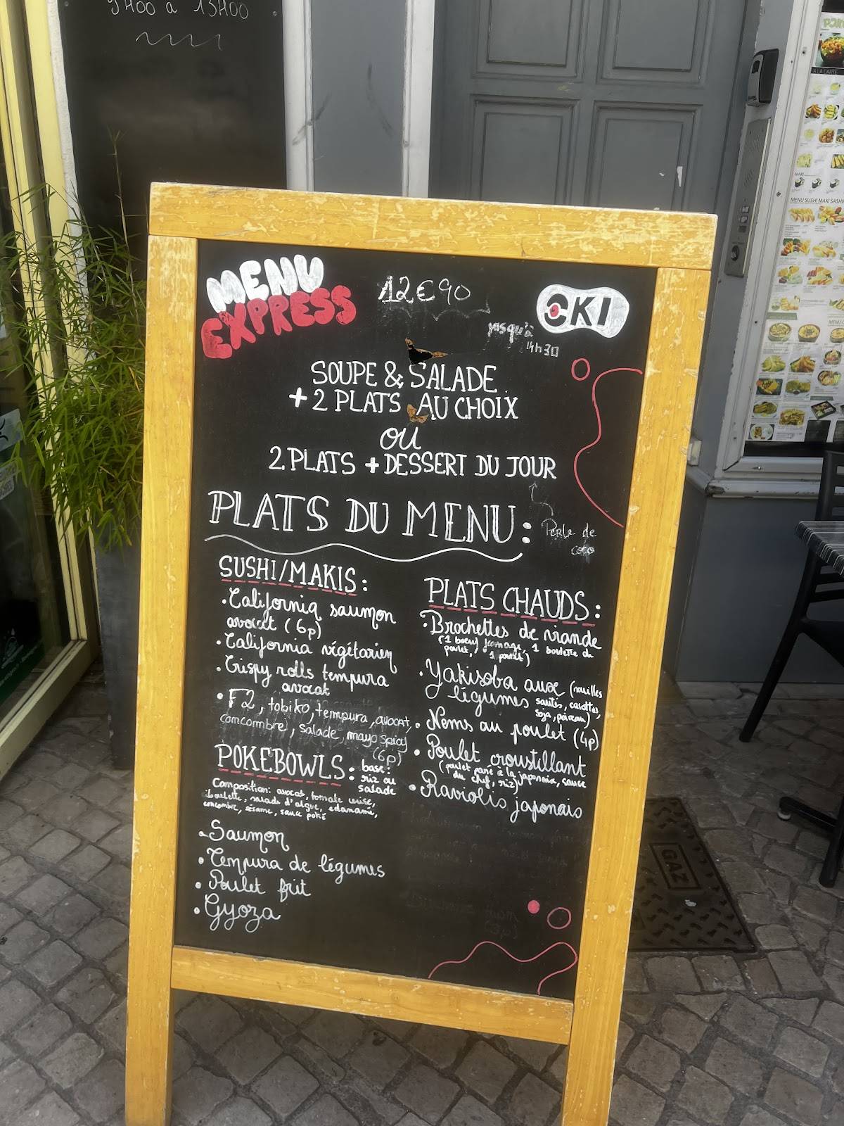 Menu de Sushi Oki