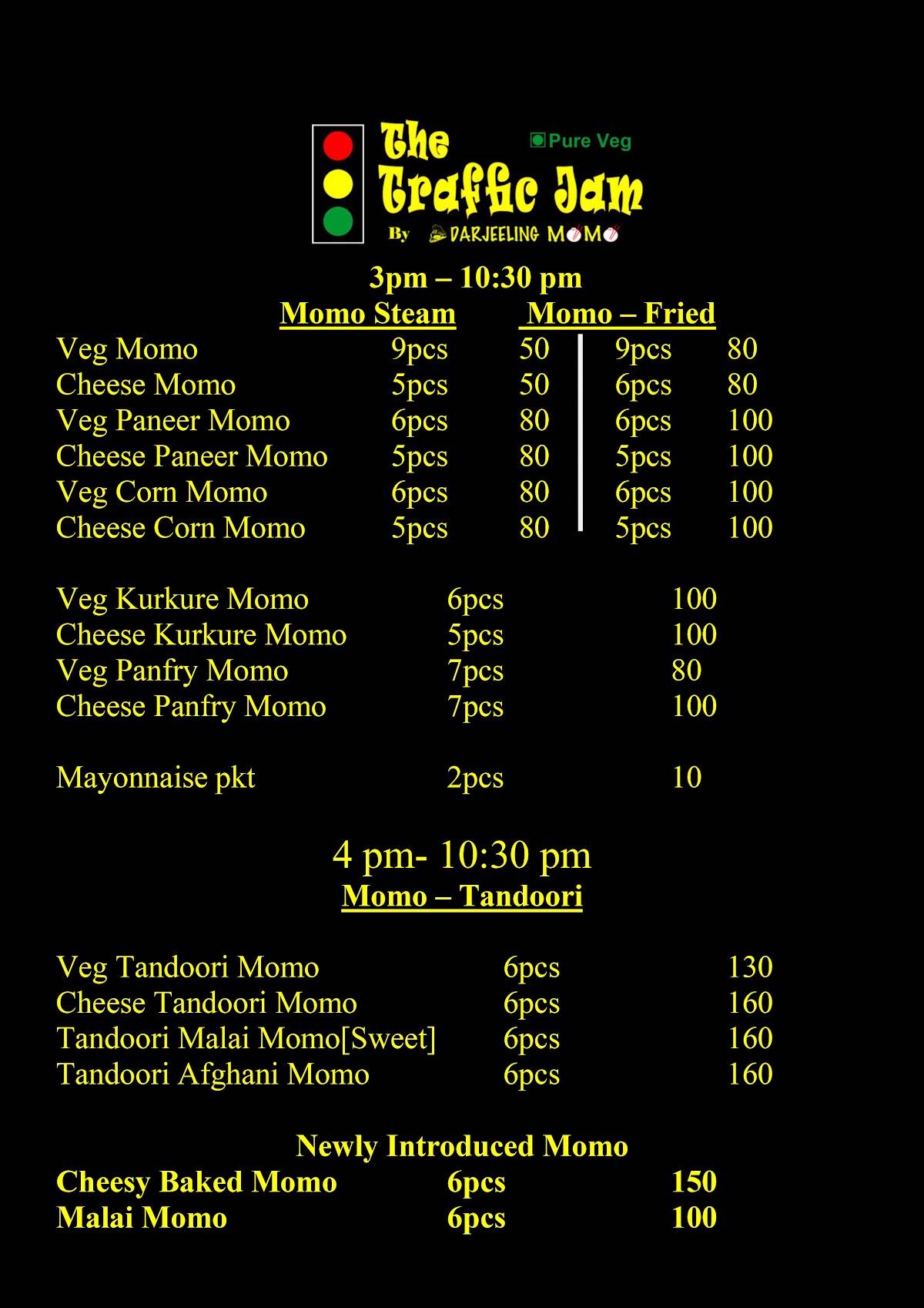 The Traffic Jam By Darjeeling Momo menu