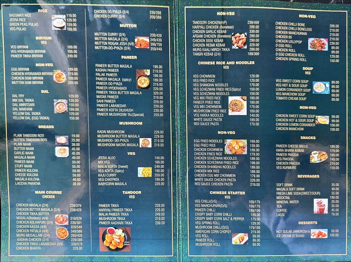 The Lemon menu
