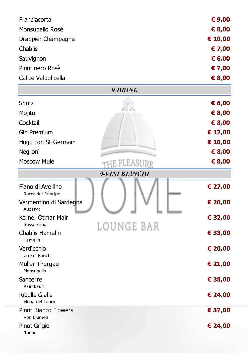 Menu di Le bistrot de la place 