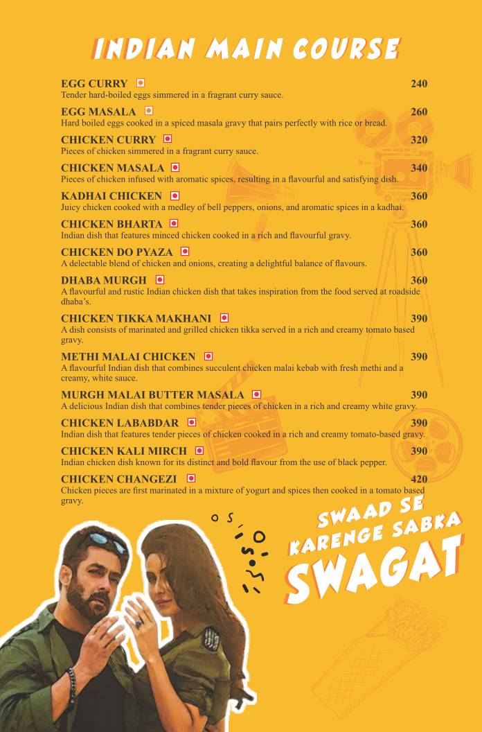 The Spice Affair - Gandhi Maidan menu