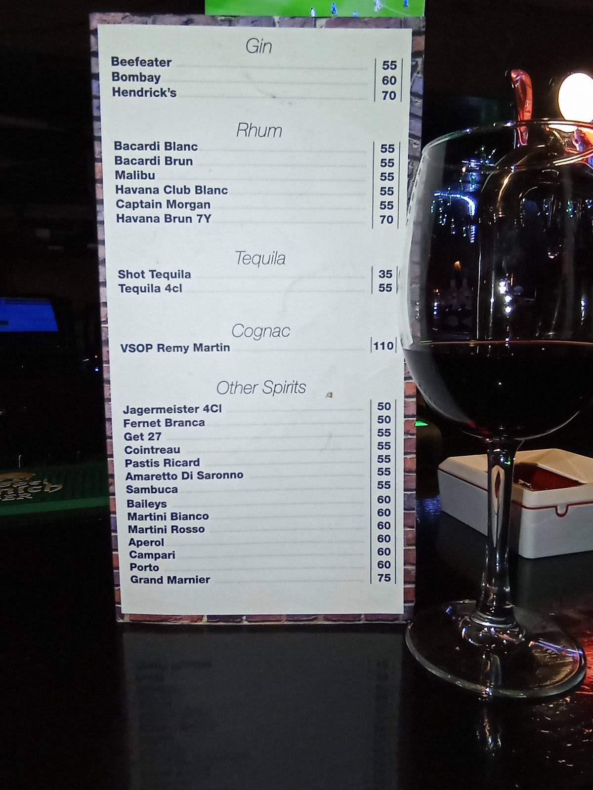 Menu de Upstairs