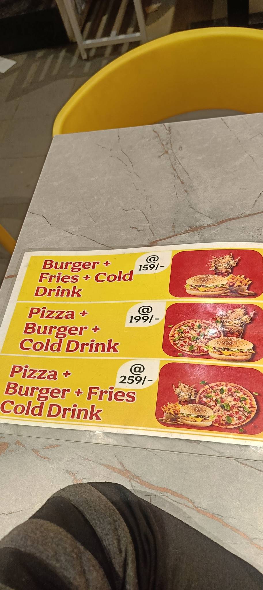 VEATS menu