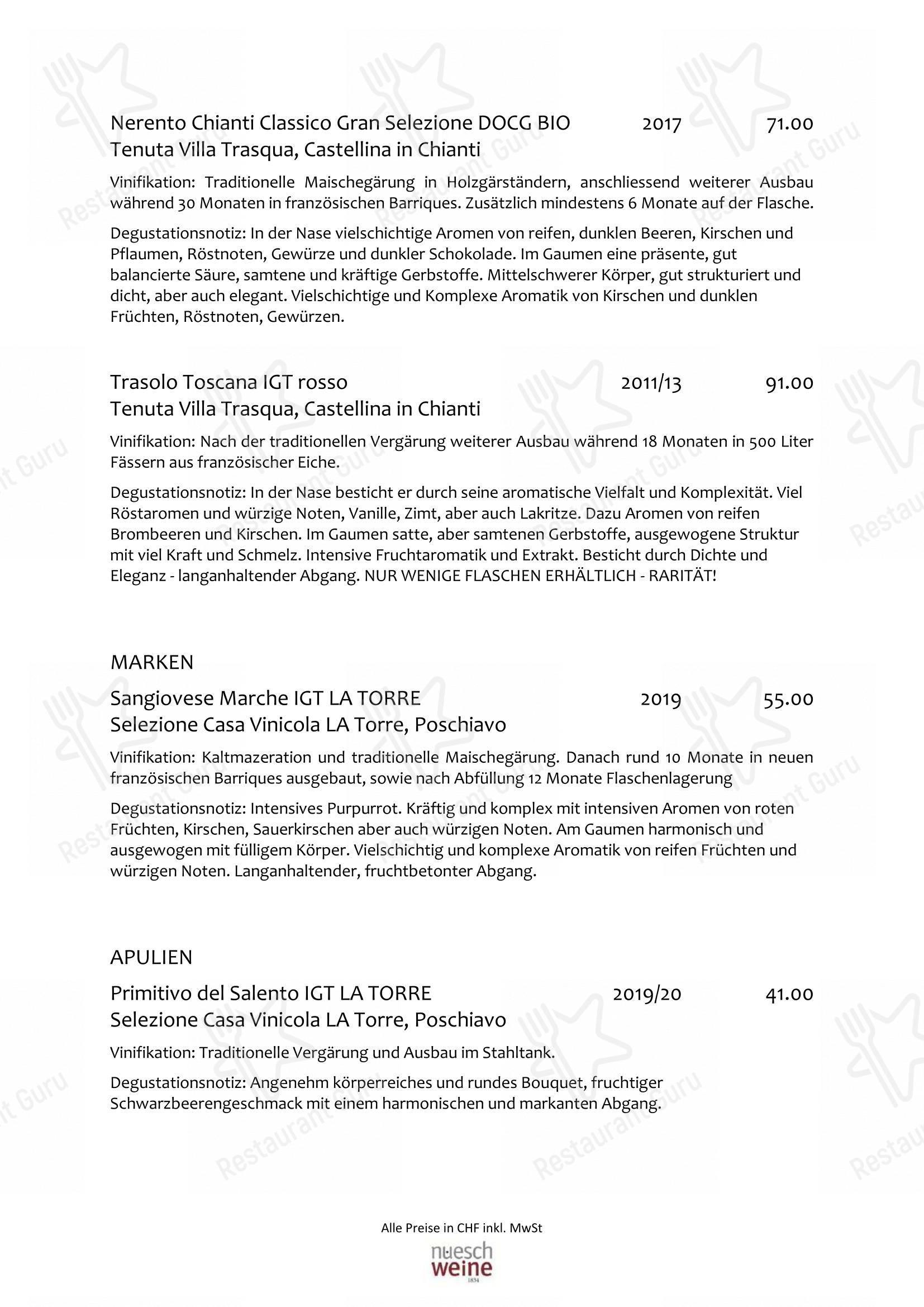 Restaurant VIVA St. Moritz in San Maurizio - Menu