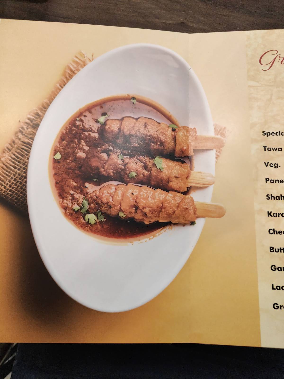 Vohra ji Chaap wale menu