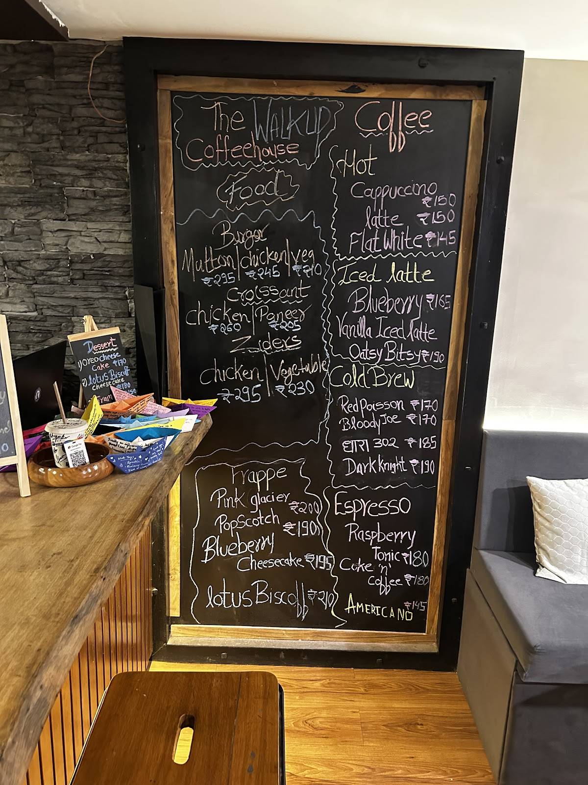 Walkupp CoffeeHouse menu