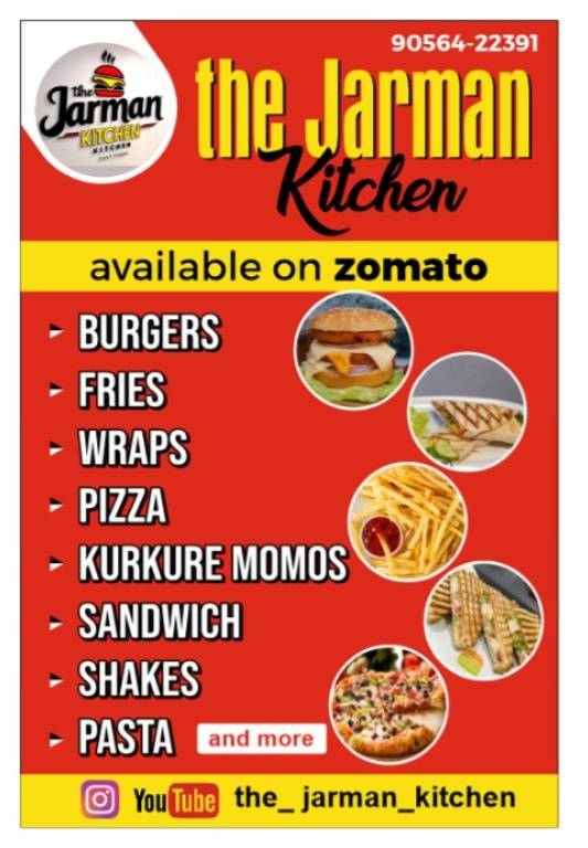 jarman kitchen menu