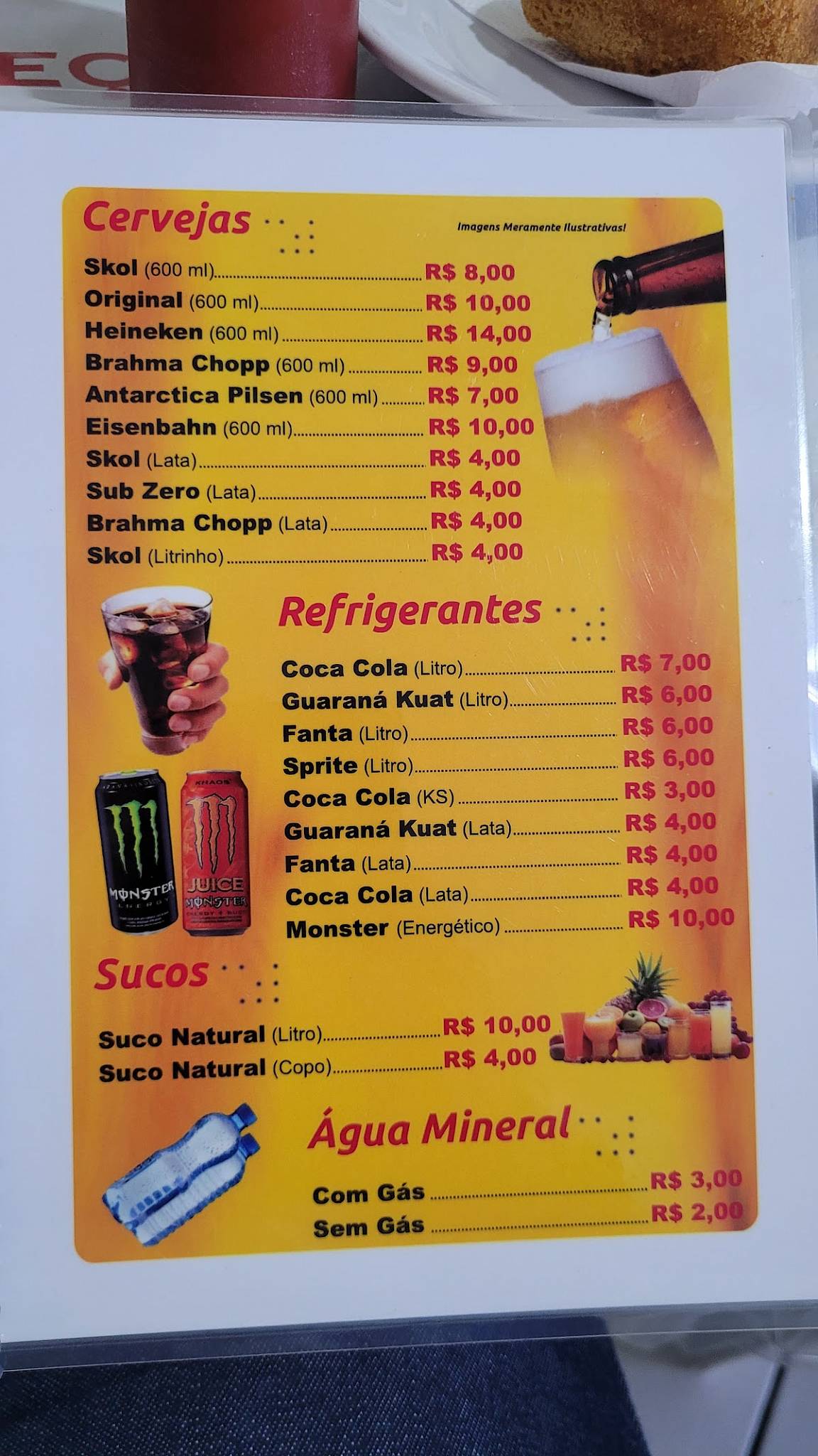Restaurante Almeida cardápio