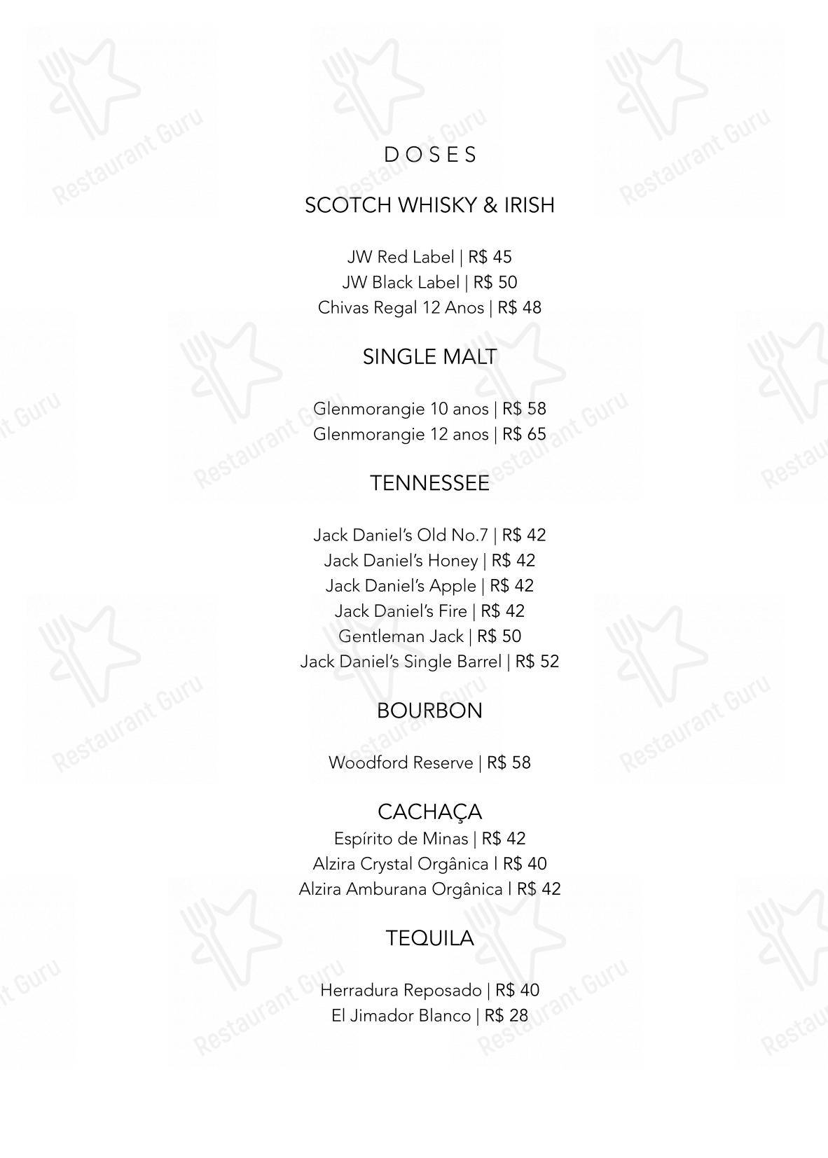 Menu para Restaurante Manioca restaurante