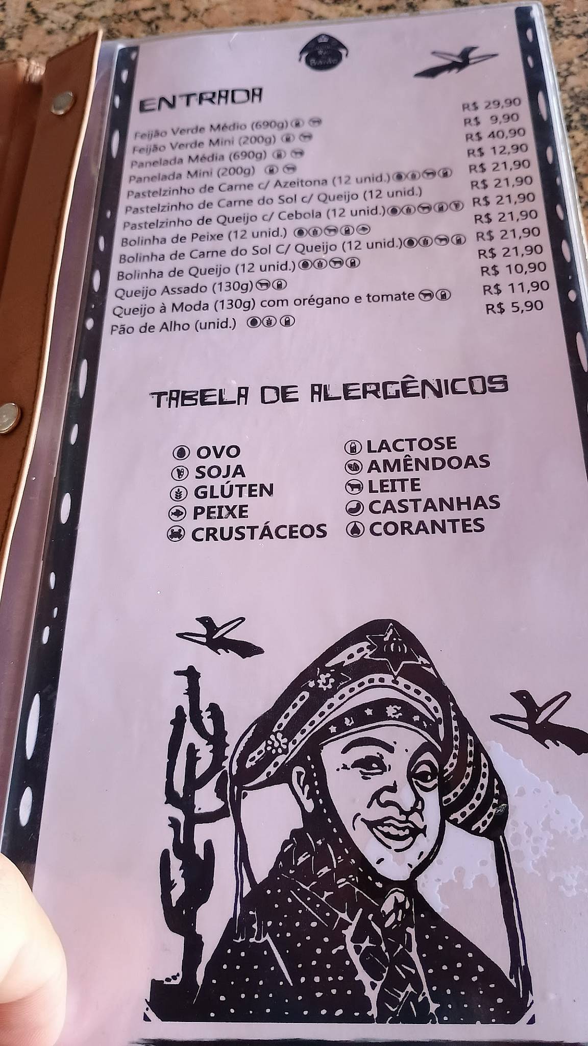 Rei do Baião cardápio