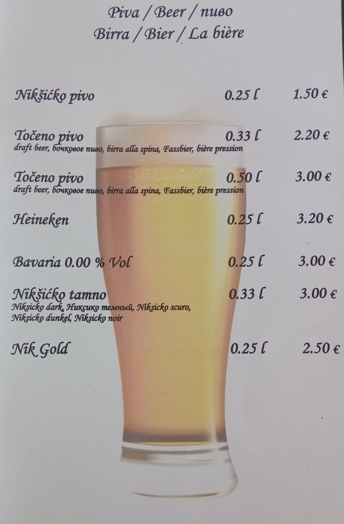 Menu de Restoran Risan