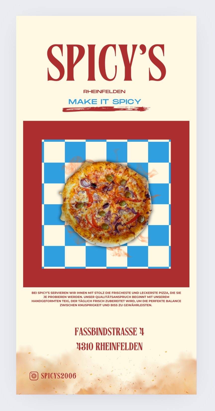 Menu di Spicy's 2006 