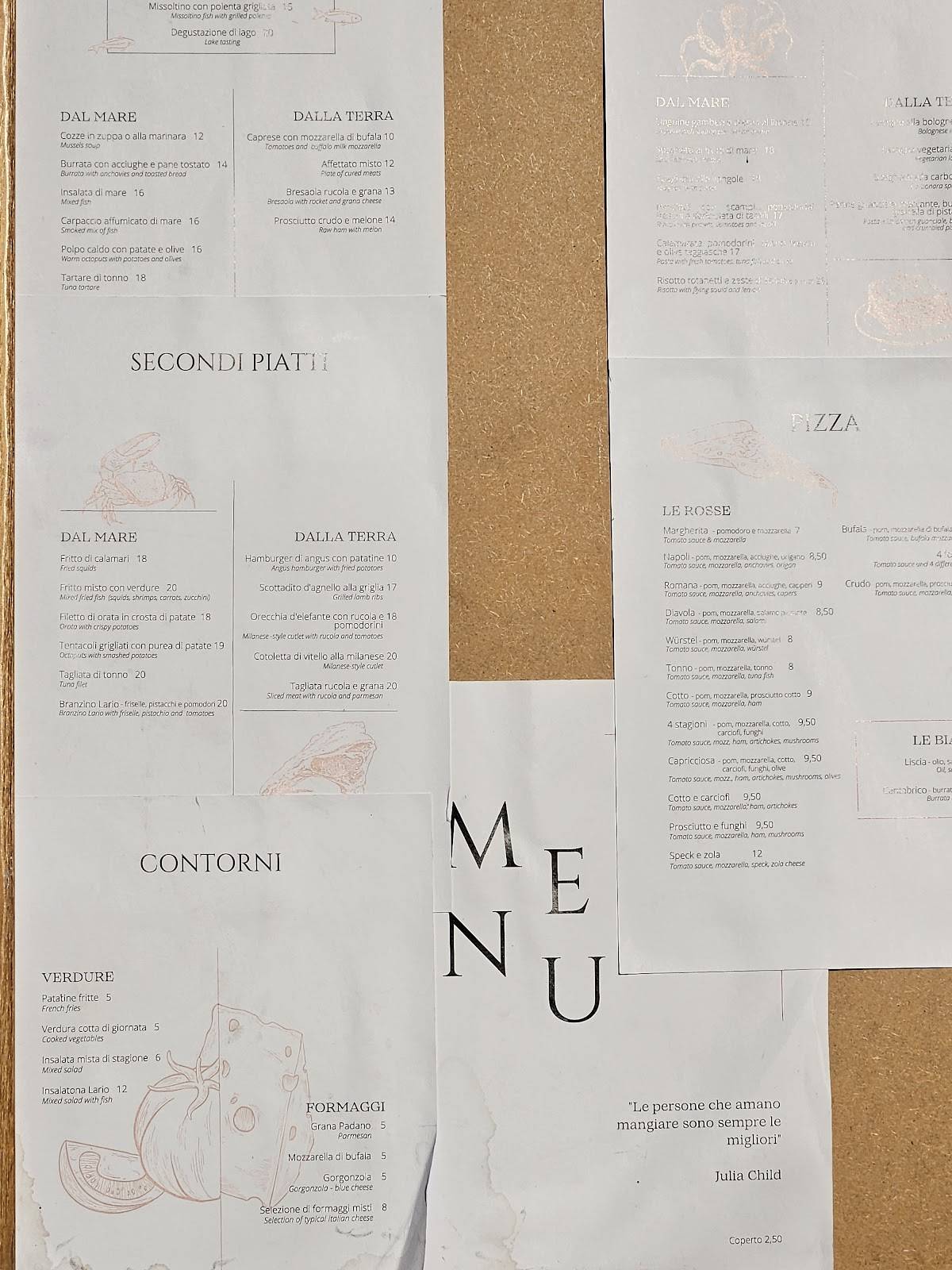 Menu di Ristorante Bar Lario 