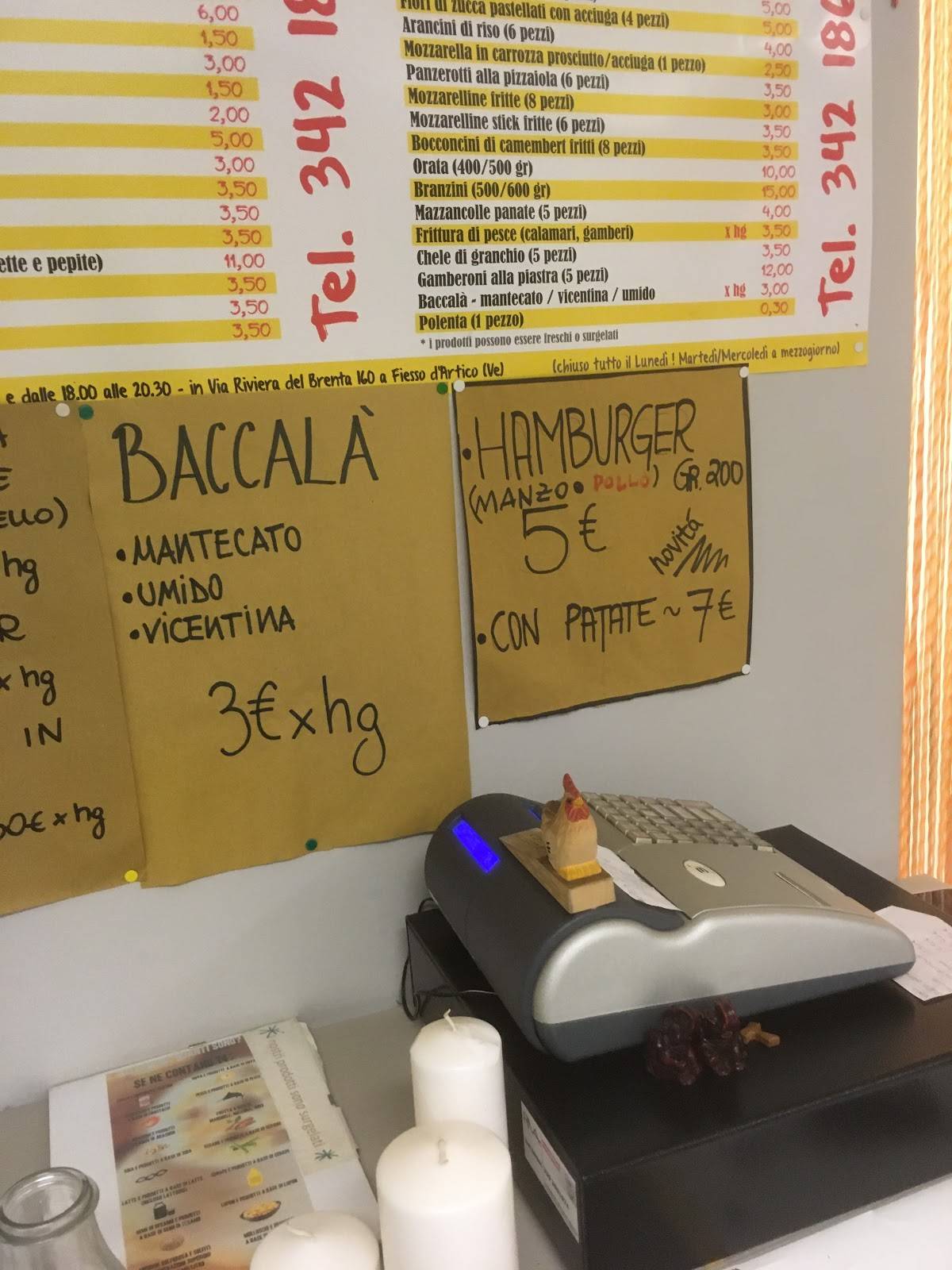 Menu di Ristorante Belvedere 