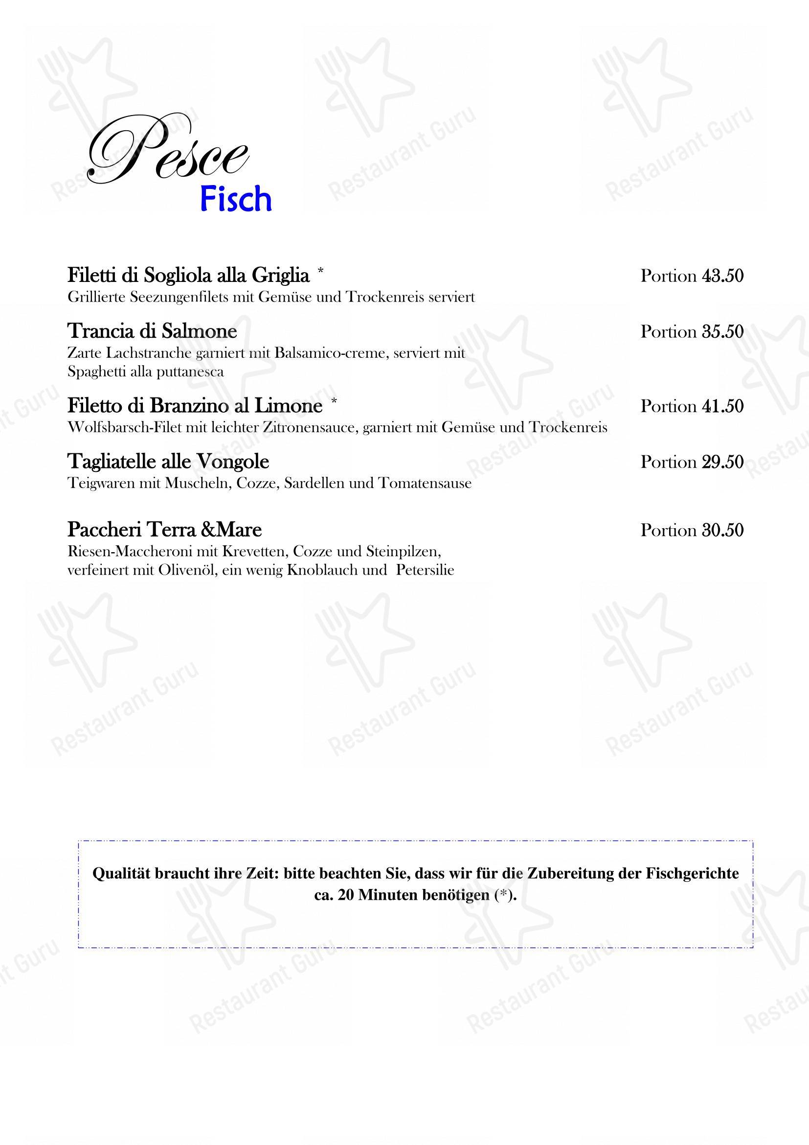 Menu bar per Ristorante Da Carlo in Berna