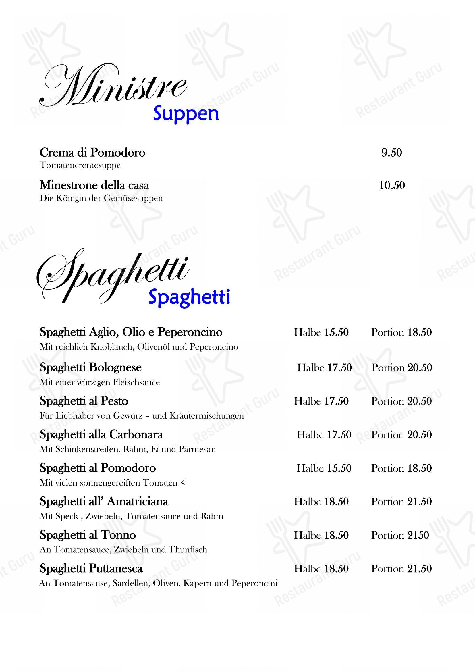 Ristorante Da Carlo in Berna - Menu bar