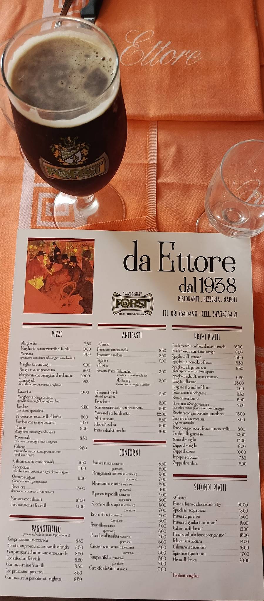 Menu di Ristorante Da Ettore 