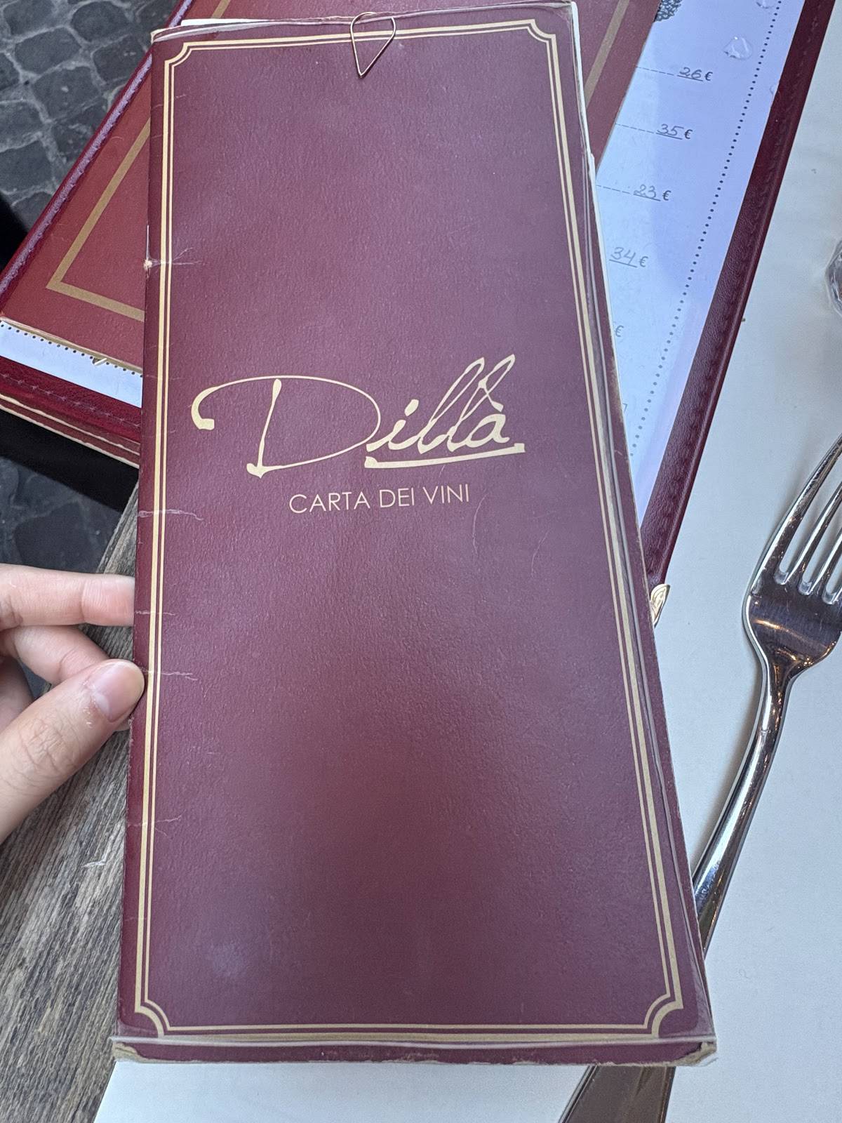 Menu di Dillà 