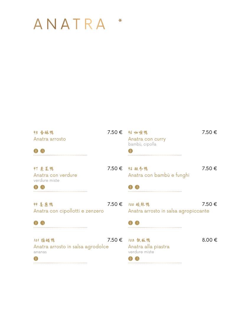 Menu di Ristorante Drago D'oro 