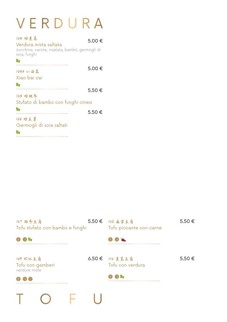 Menu di Ristorante Drago D'oro 