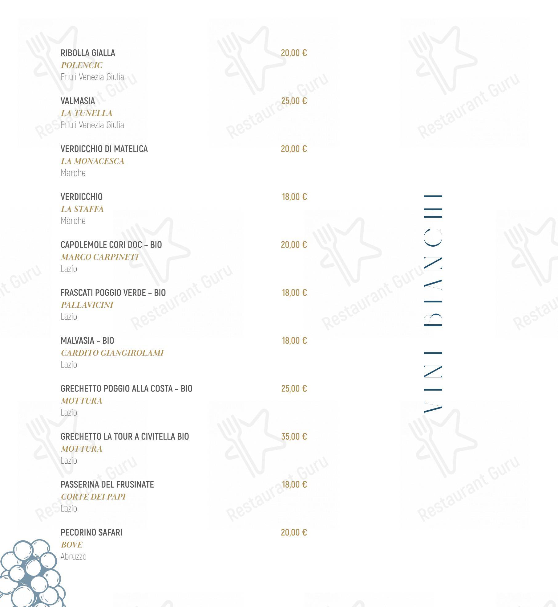 菜单 per Ristorante Gina in Fregene
