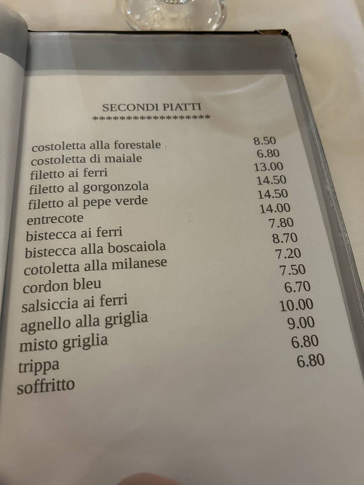 Menu di Ristorante Il Rustico 