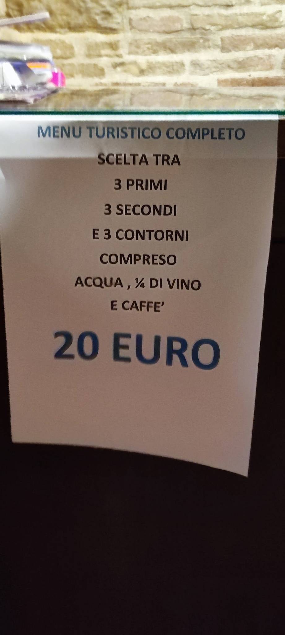 Menu di Ristorante Mosaico al Teatro 